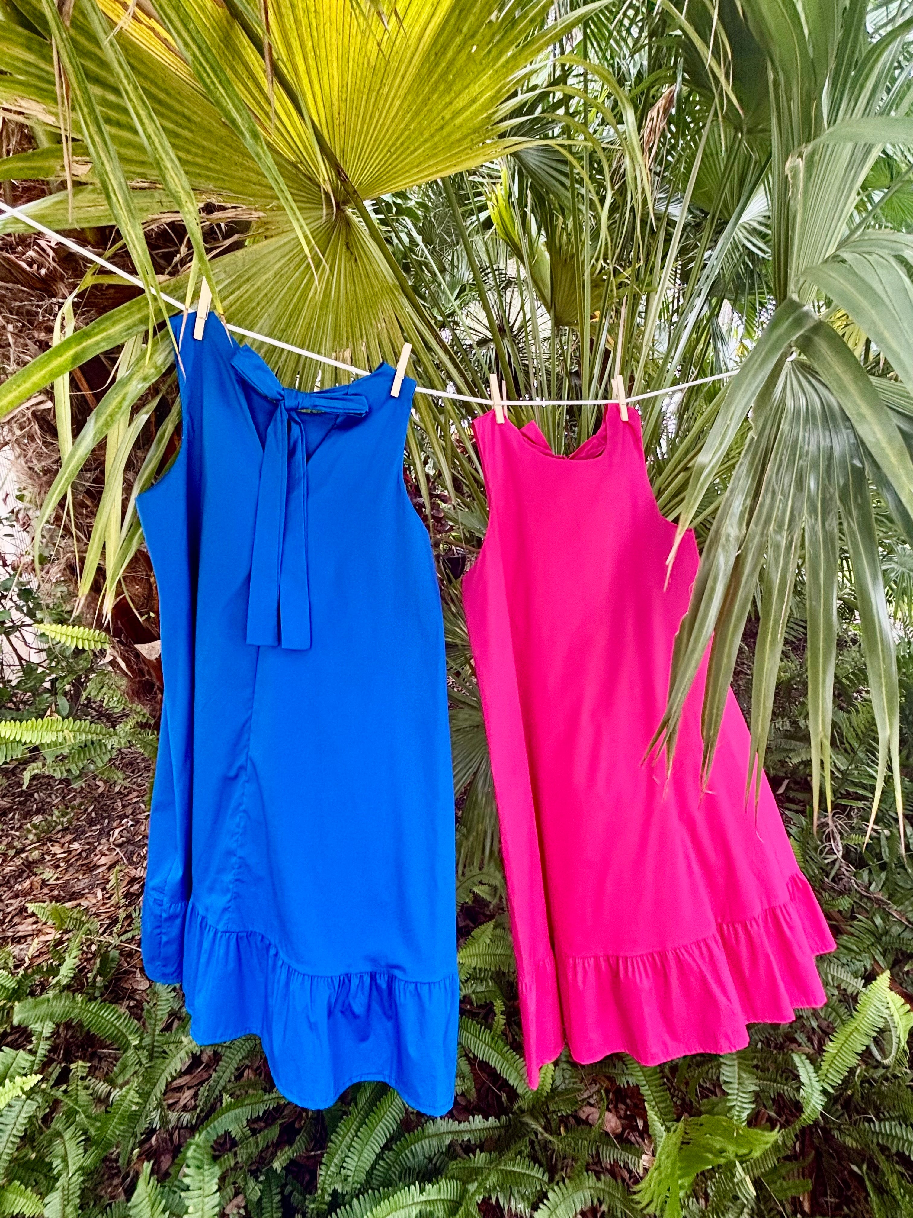 Summer A-Line Dress with Ruffle Hem | Resort Wear Dress Summer A-Line Dress with Ruffle Hem | Resort Wear Dress