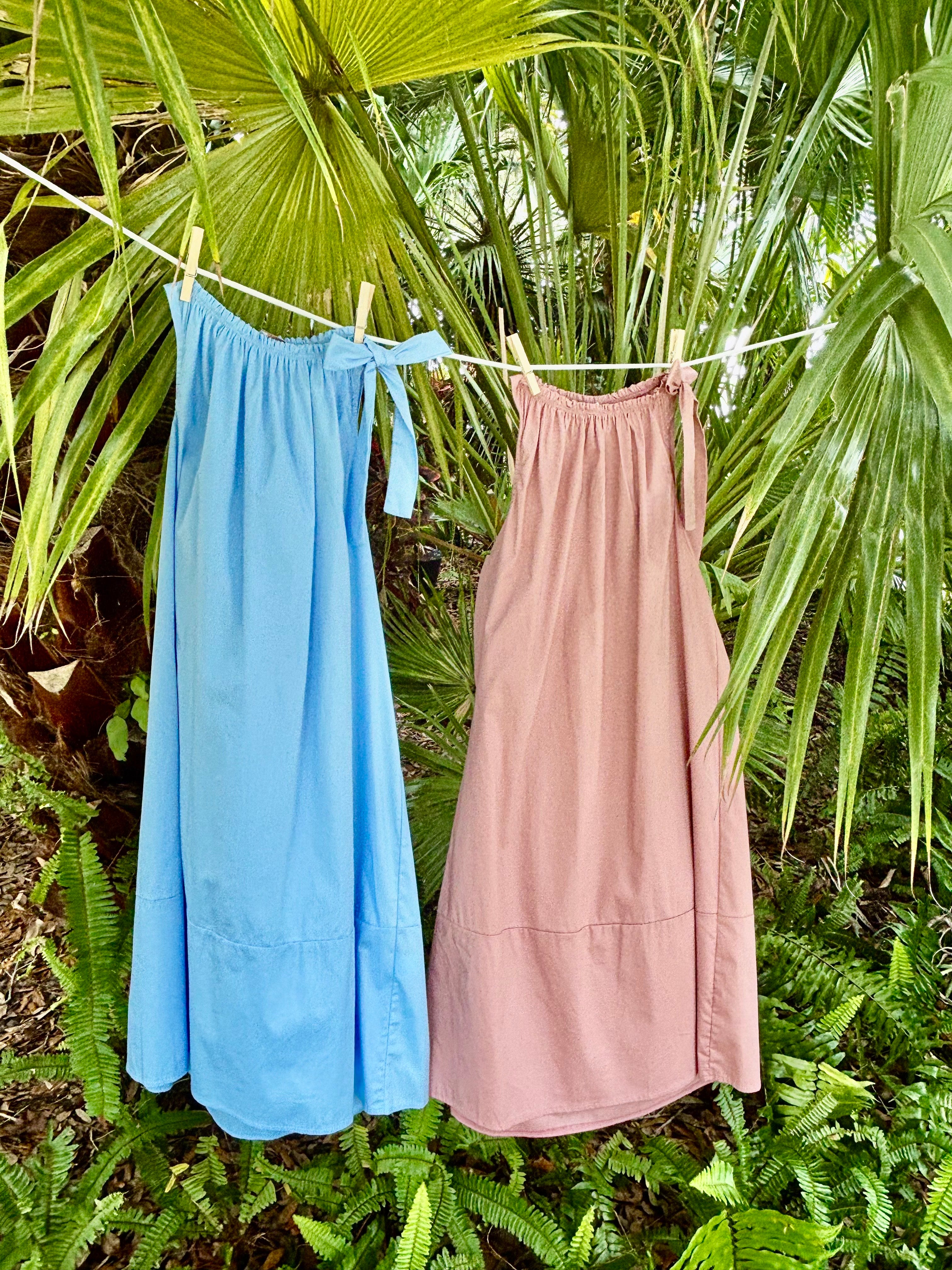 summer resort dresses Fun Summer Cotton Bow Dress