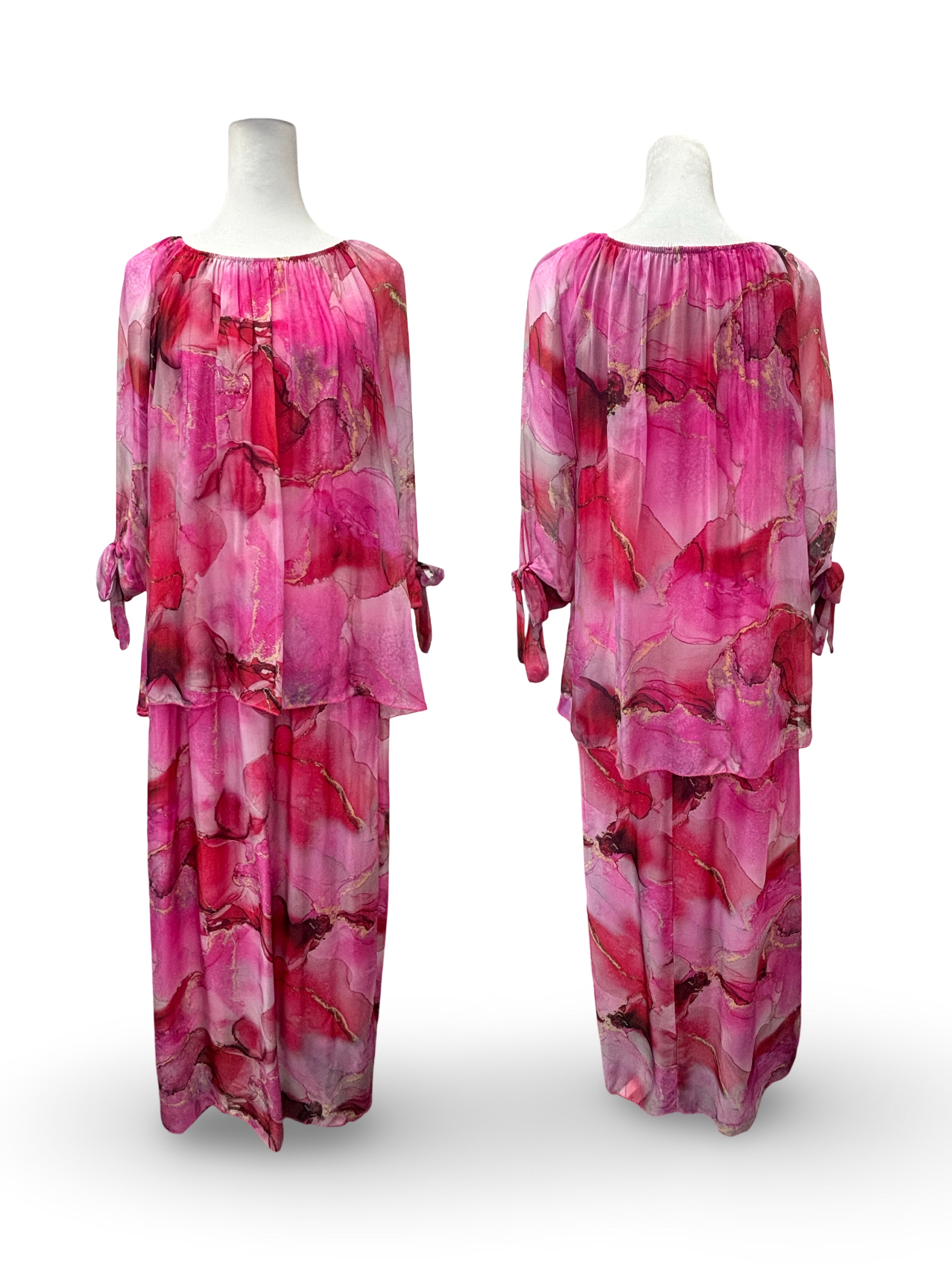 Washable Silk Maxi Dress | Italian Resort Wear Dress
