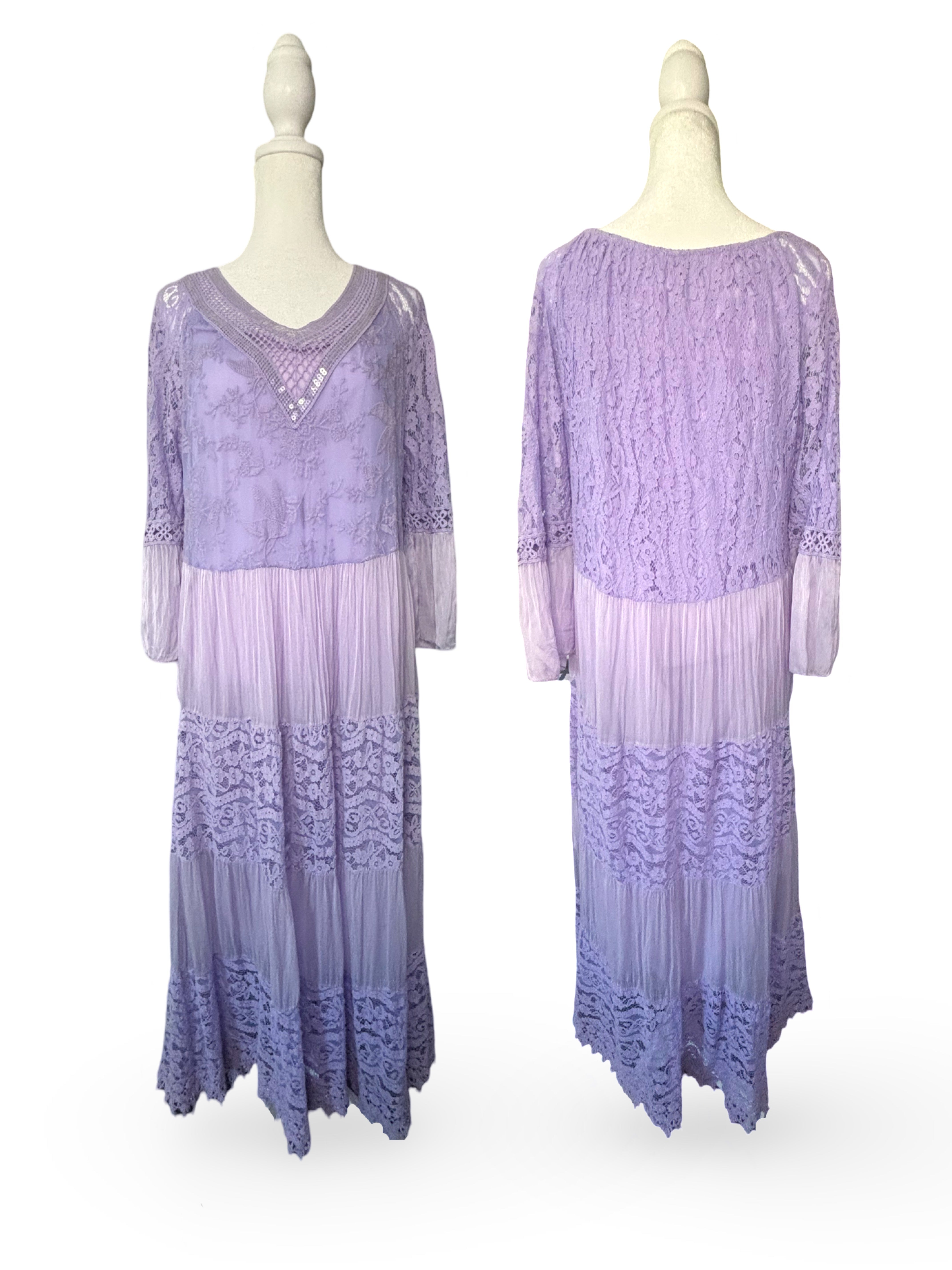 Lavender Lace Boho Maxi Dress | Resort Wear Dress Lavender Lace Boho Maxi Dress | Resort Wear Dress