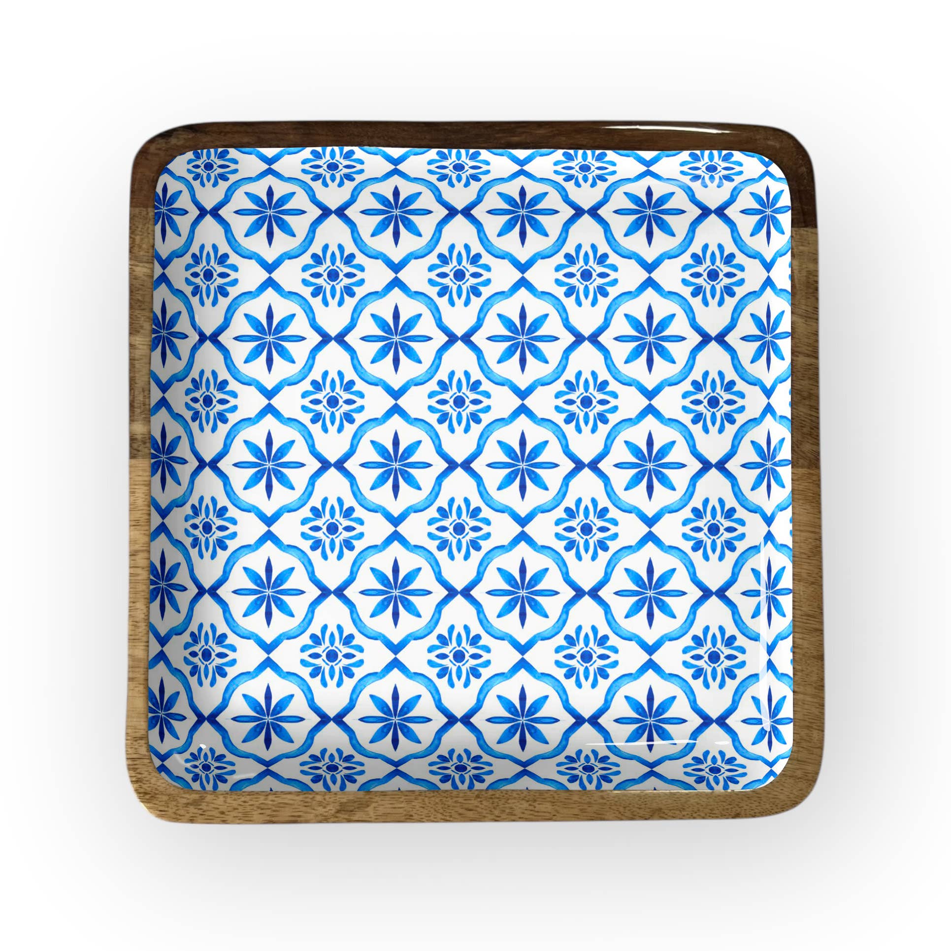 Blue Tile Square Trays (10")