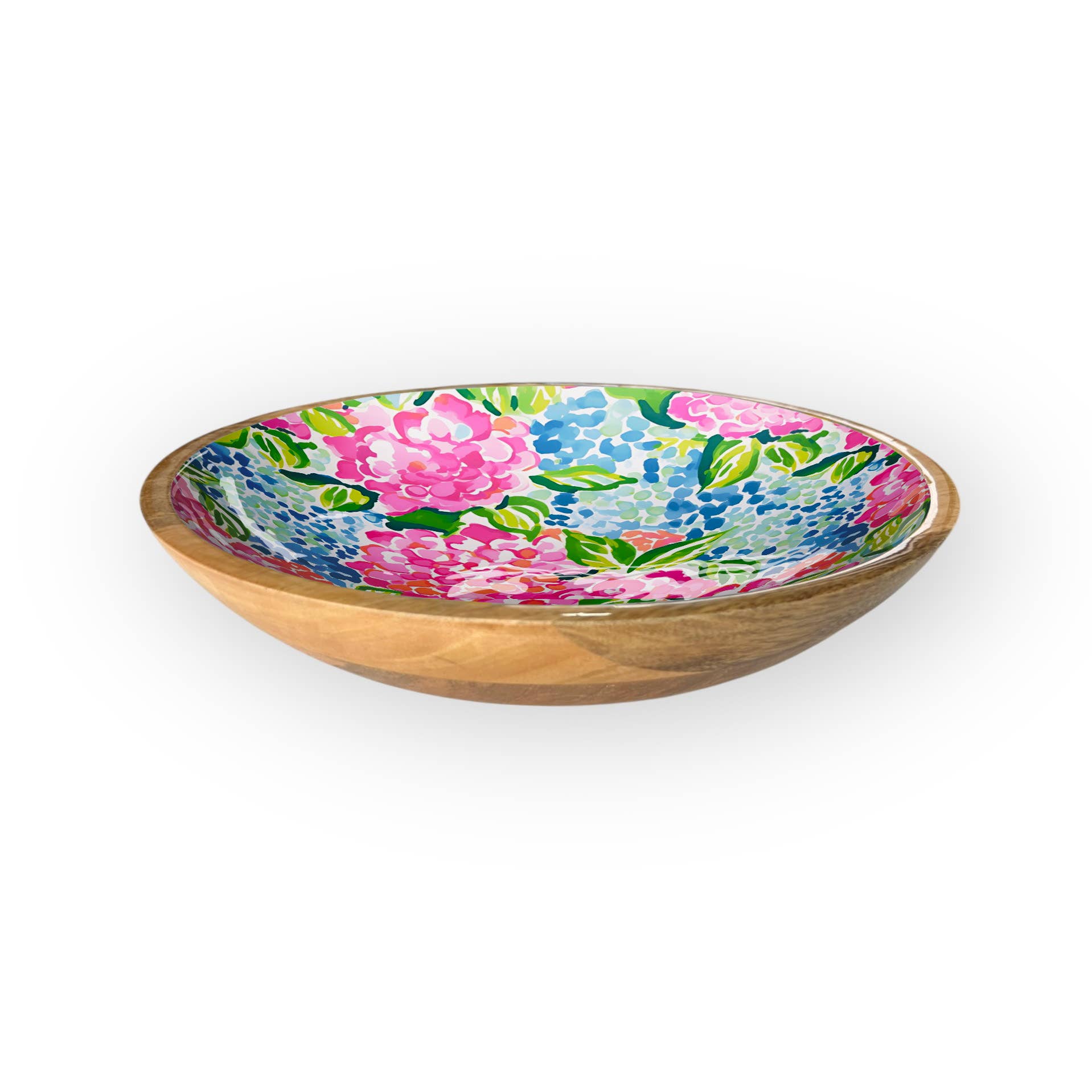 Hydrangeas Shallow Bowl (14")
