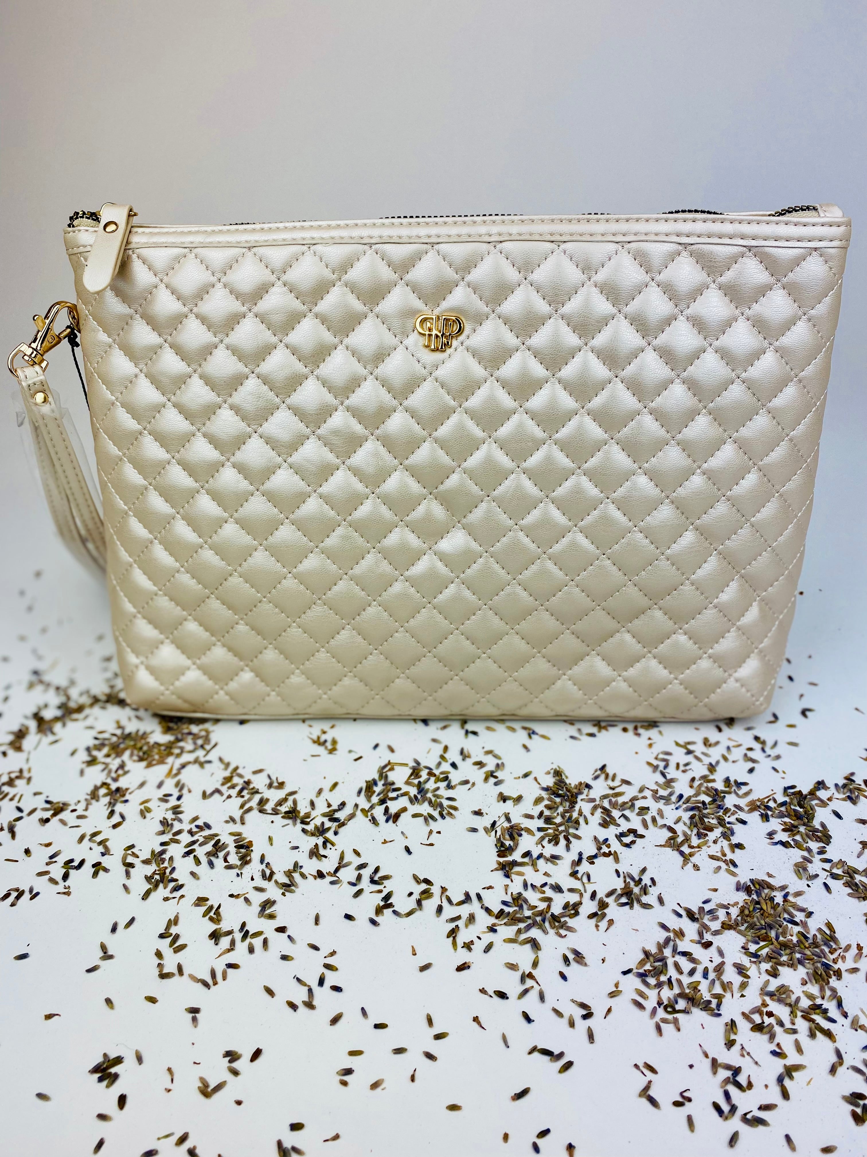 Resort Wear Accessories | Stylish Quilted Pearl Travel Pieces