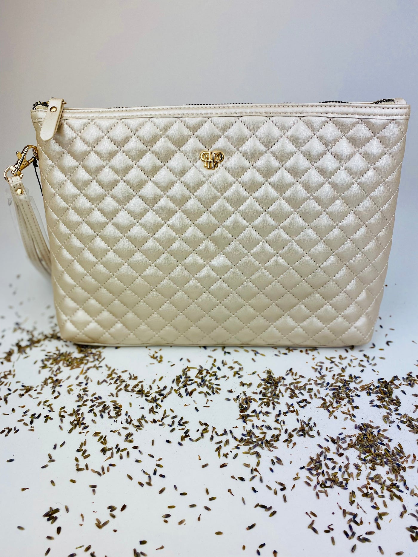 Travel in Style! Gorgeous quilted pearl travel pieces perfect for the girl on the go!