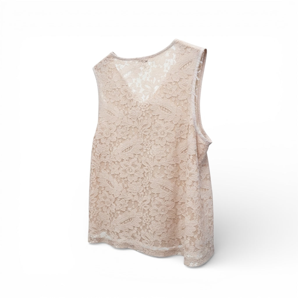 Blush Pink Lace Top + Bottom Set