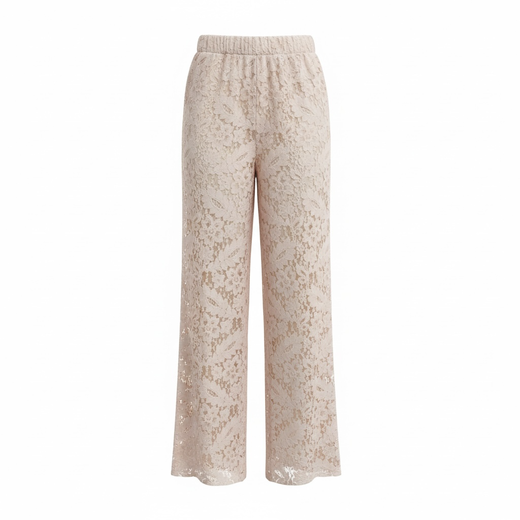 Blush Pink Lace Top + Bottom Set