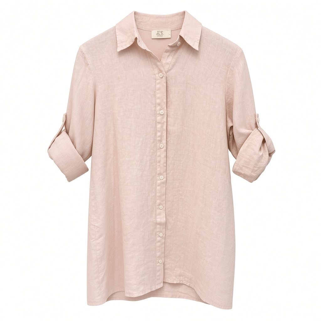 Ella - Greece Linen Shirt Dress | Resort Wear Dress