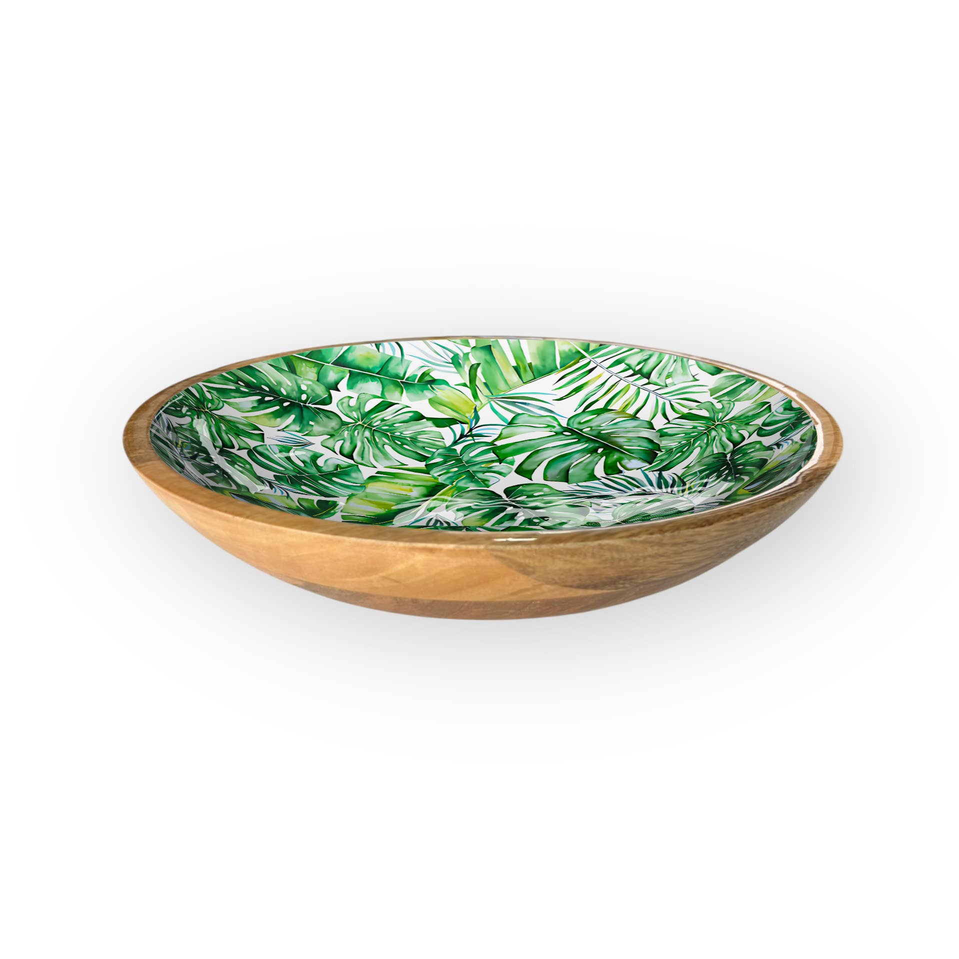 Green Palm Shallow Bowl (14)