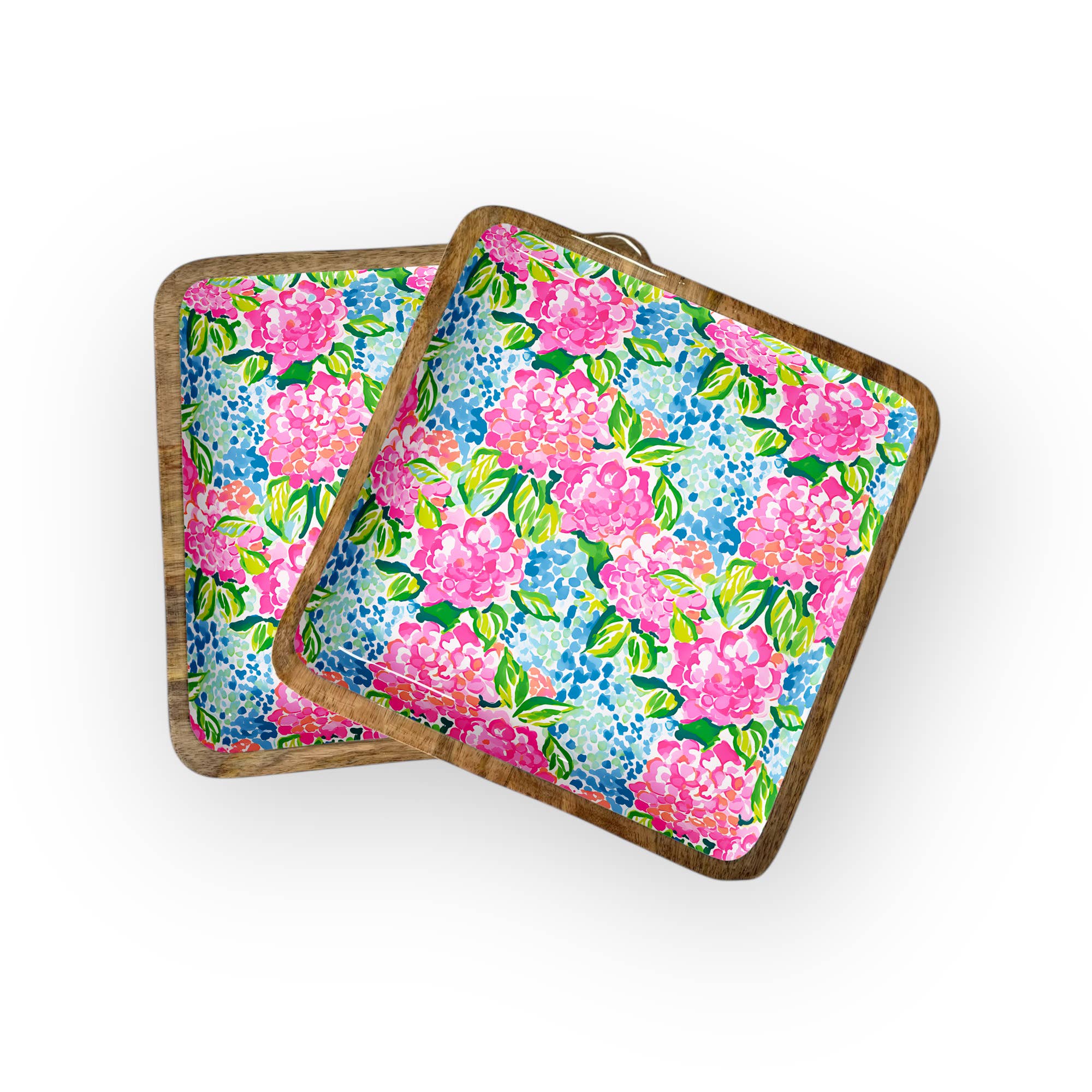 Hydrangeas Square Trays (10")
