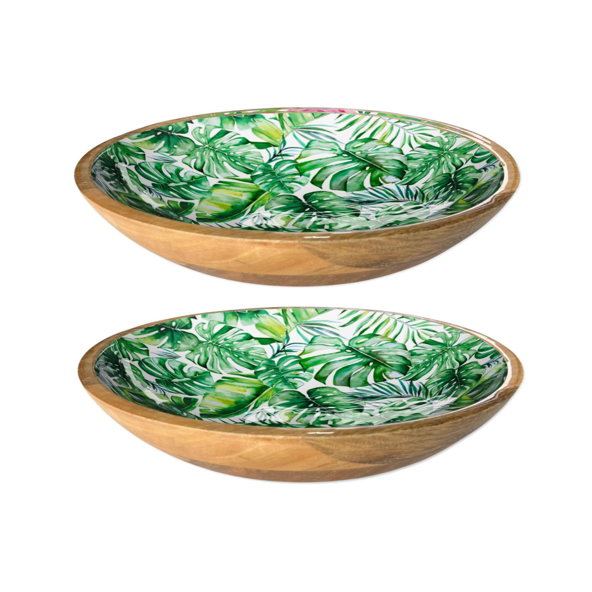 Green Palm Shallow Bowl (14)