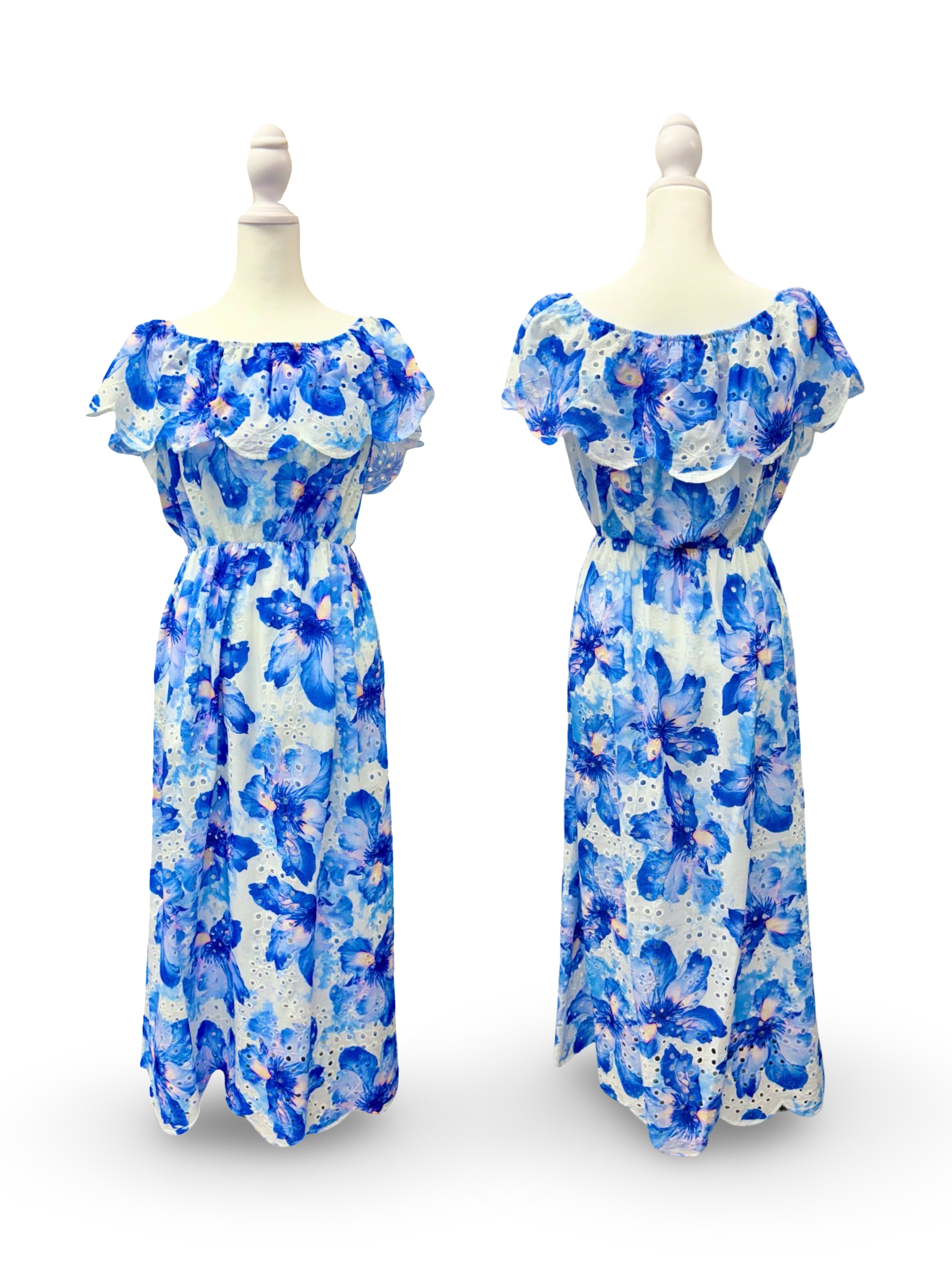 Resort Wear Dress | Lilia Maxi Dress for Any Occasion Sky Blue