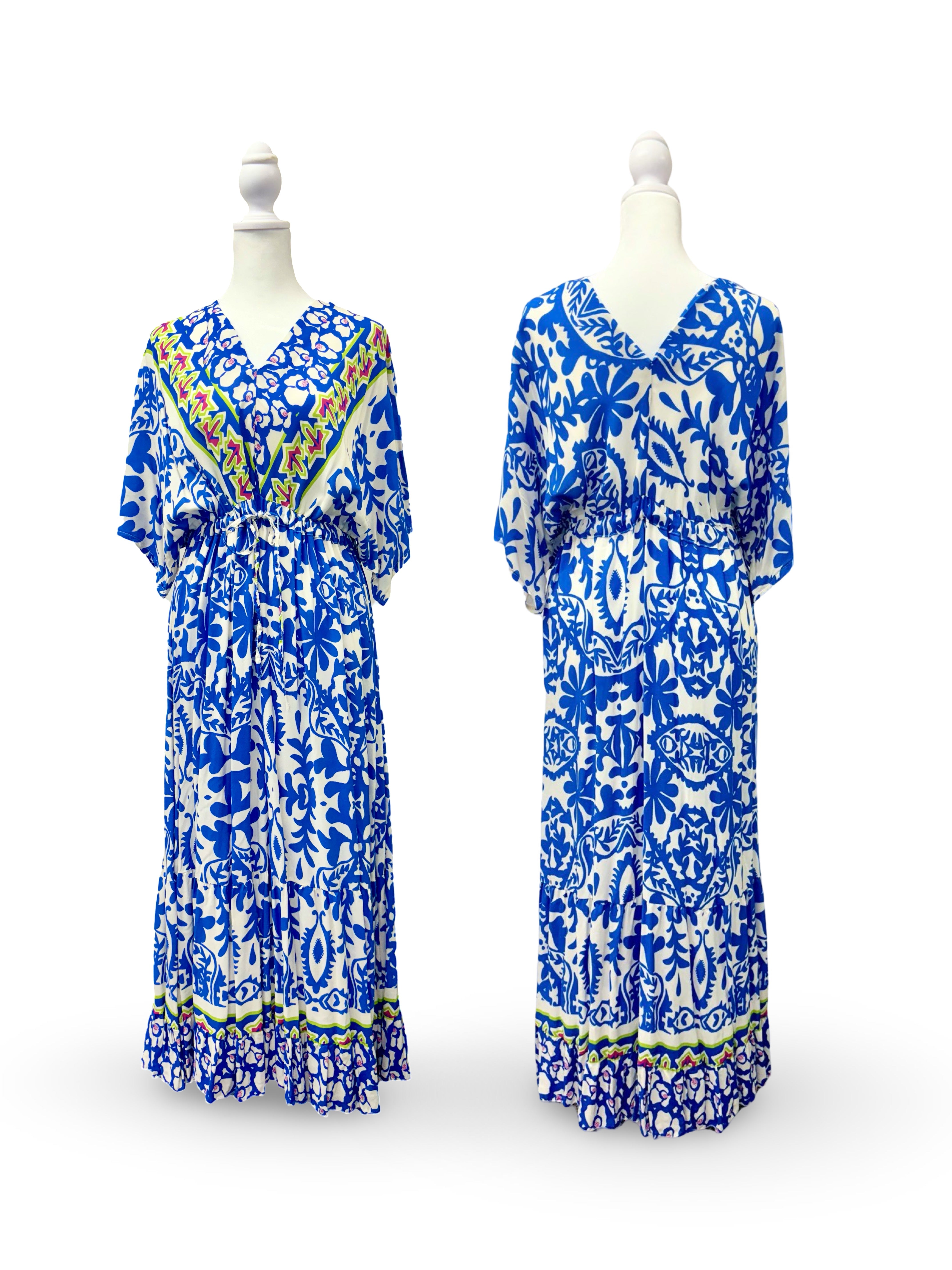 Resort wear dress - Julia Dress | Stunning Maxi Style Blue