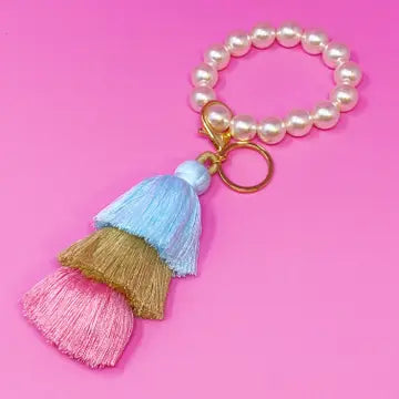 Resort Wear Accessories - Classy Girl Pearl Tassel Key Chain