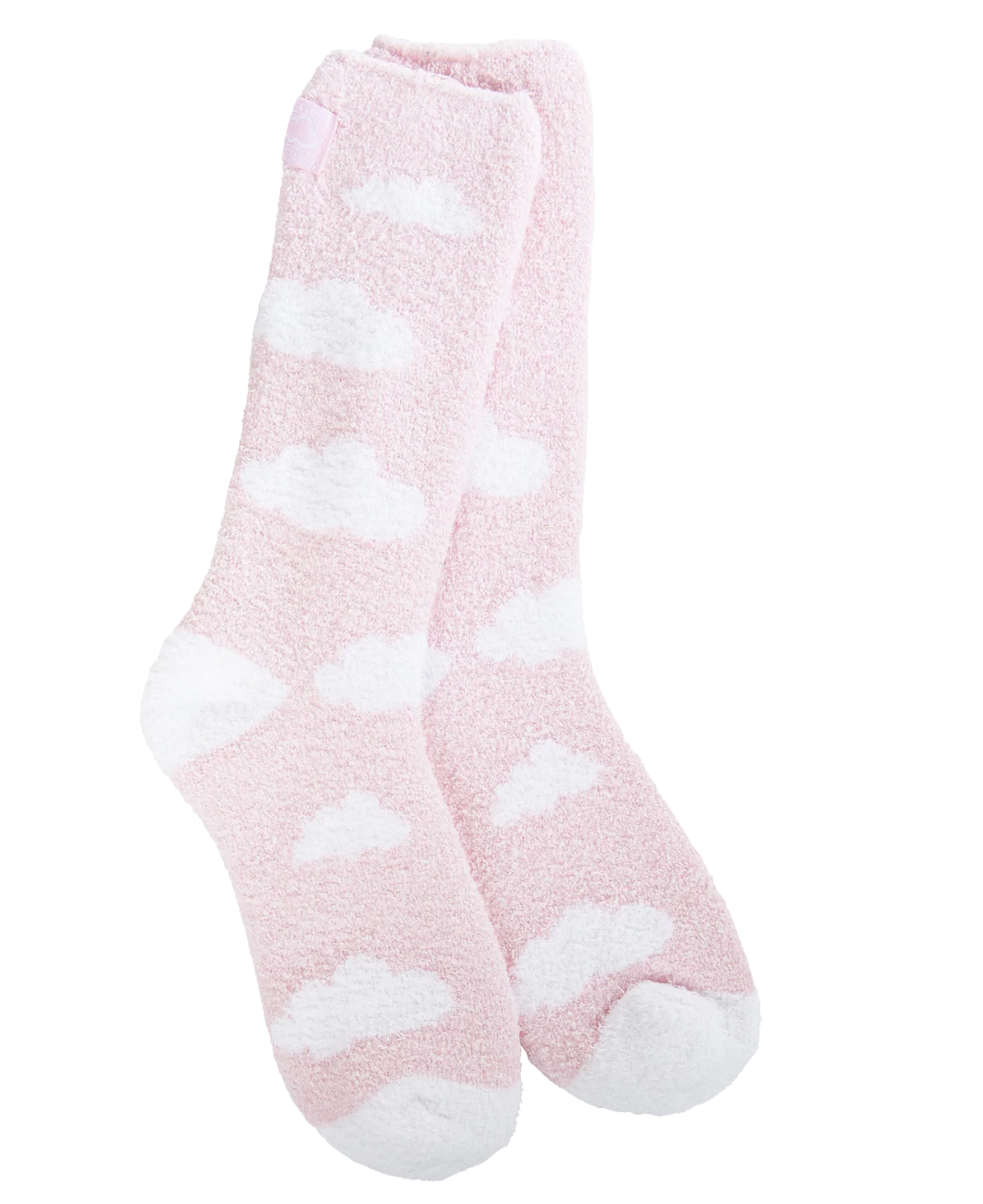 Resort Wear Sleepwear | Pink and White Cloud Socks