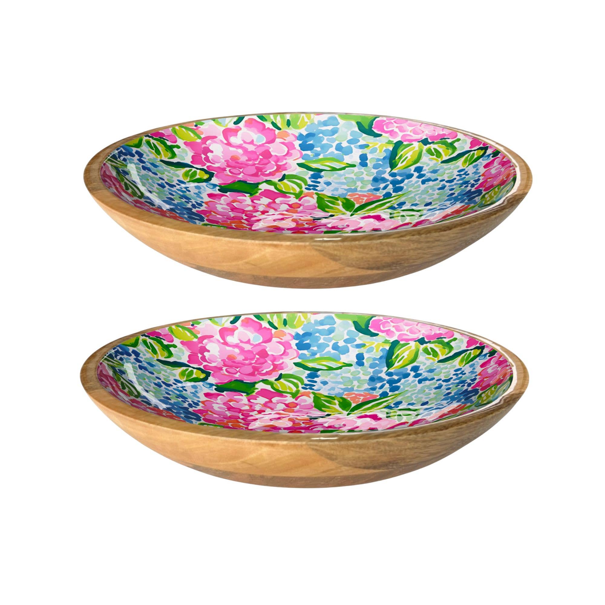 Hydrangeas Shallow Bowl (14")