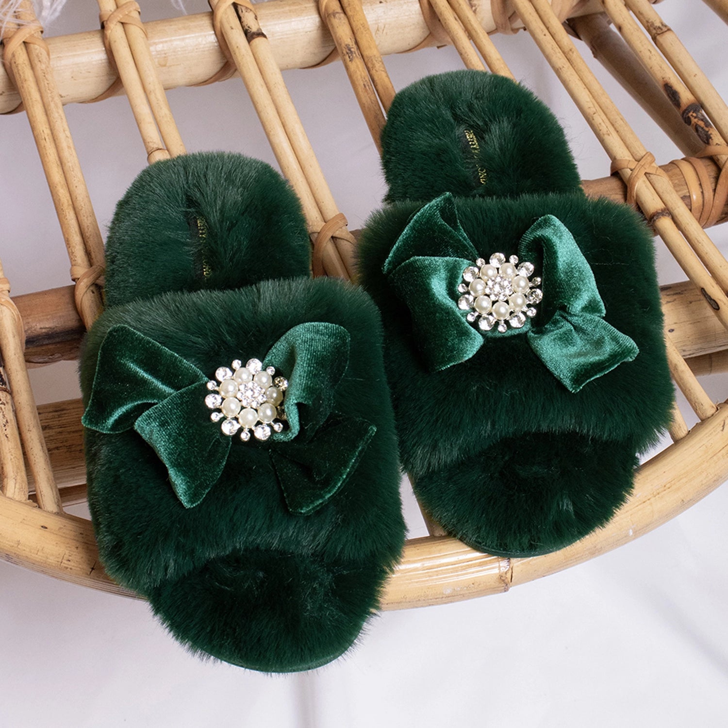 Gorgeous cozy glam "slip on" slippers | Resort Wear Sleepwear