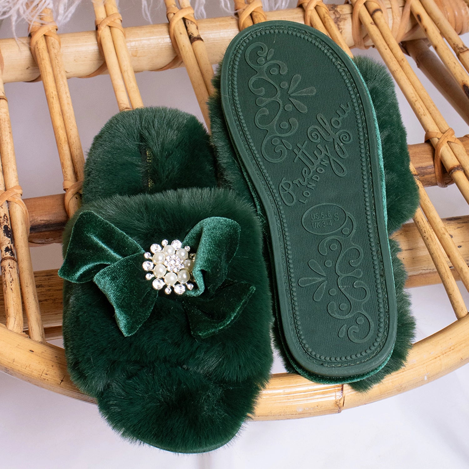 Gorgeous cozy glam "slip on" slippers | Resort Wear Sleepwear