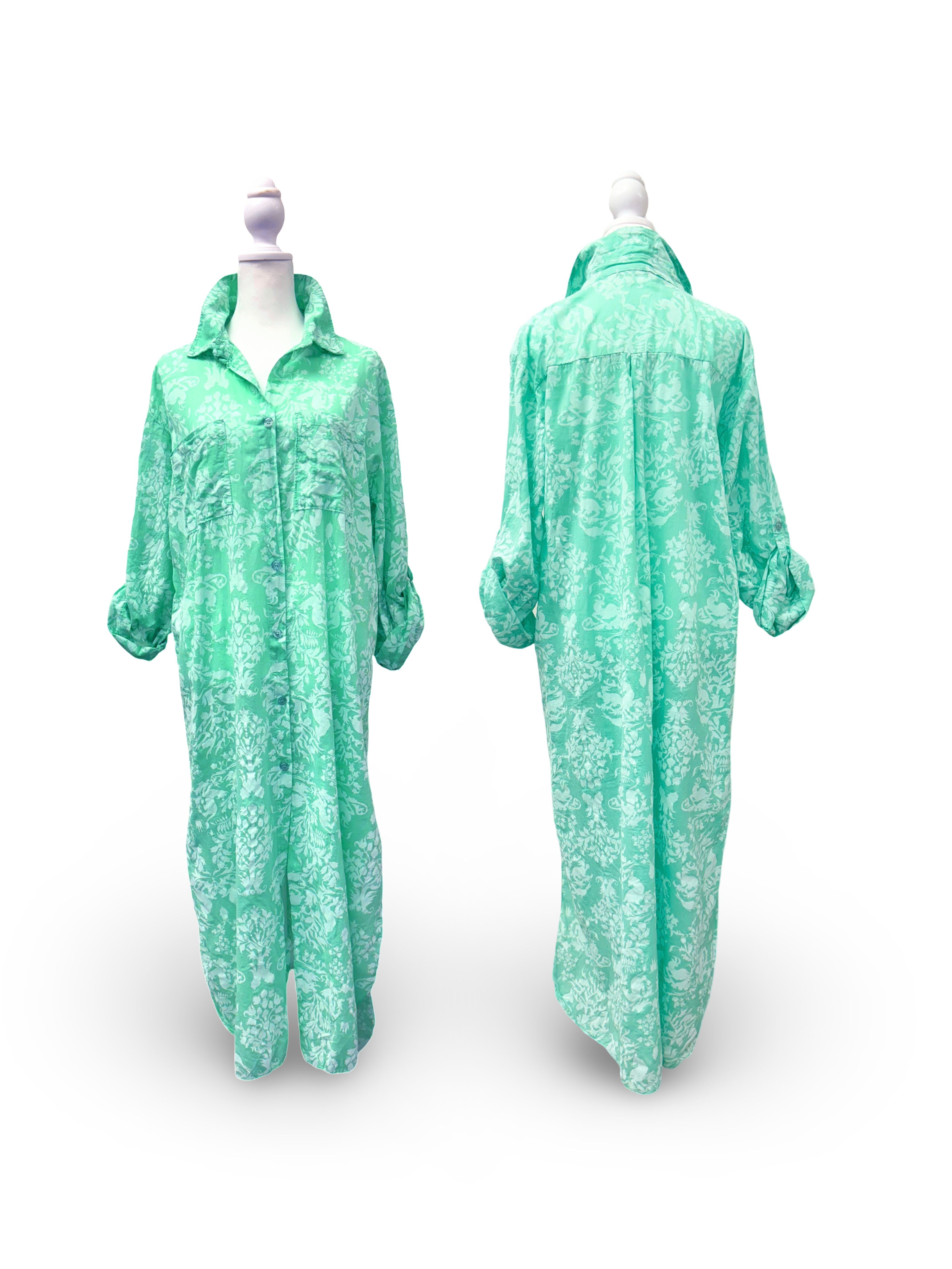 Resort Wear Cover Ups - Jewel Coverup for Summer Style Green