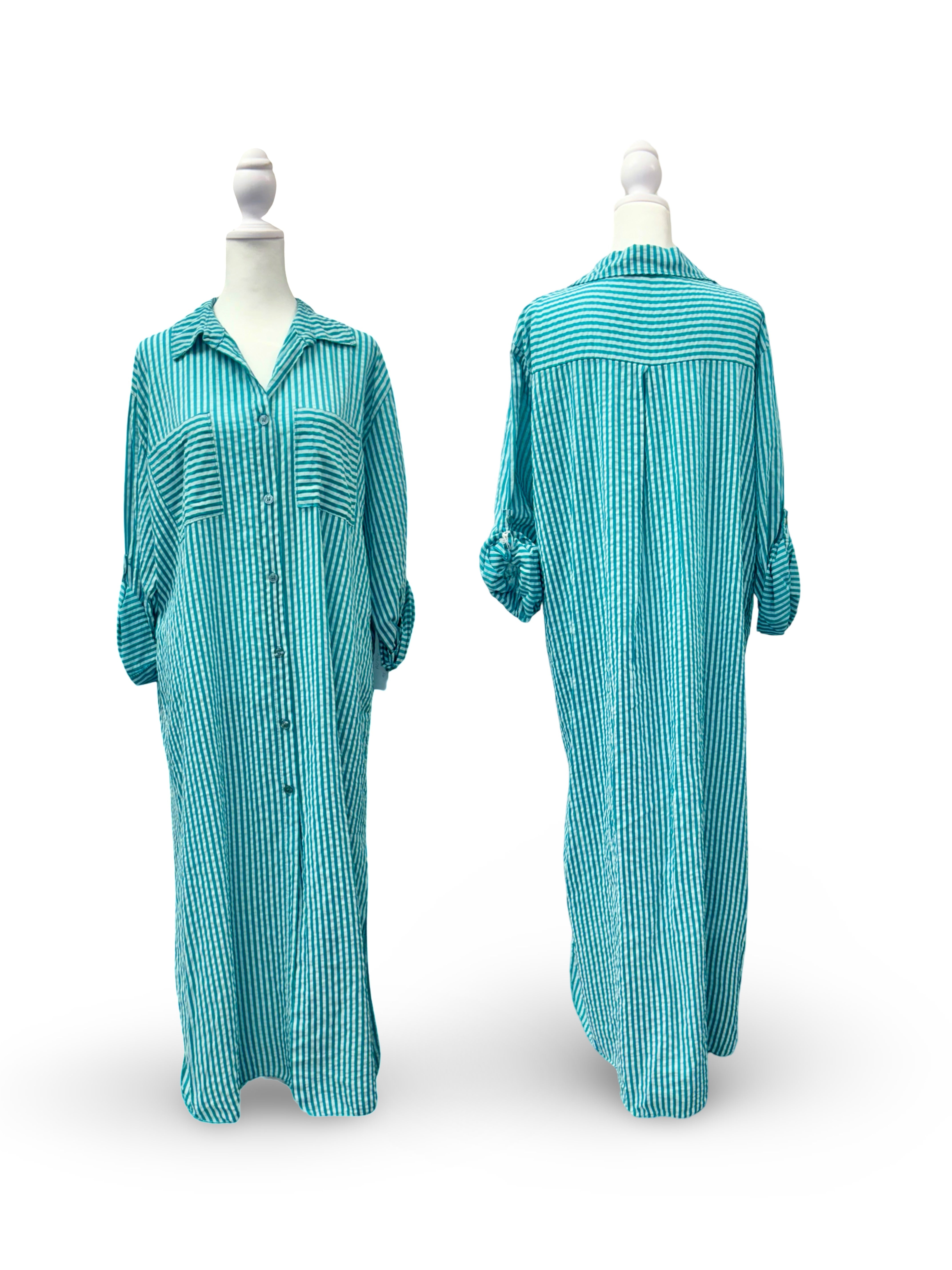 Resort Wear Cover Ups - Stylish Charlotte Coverup for Summer Turquoise