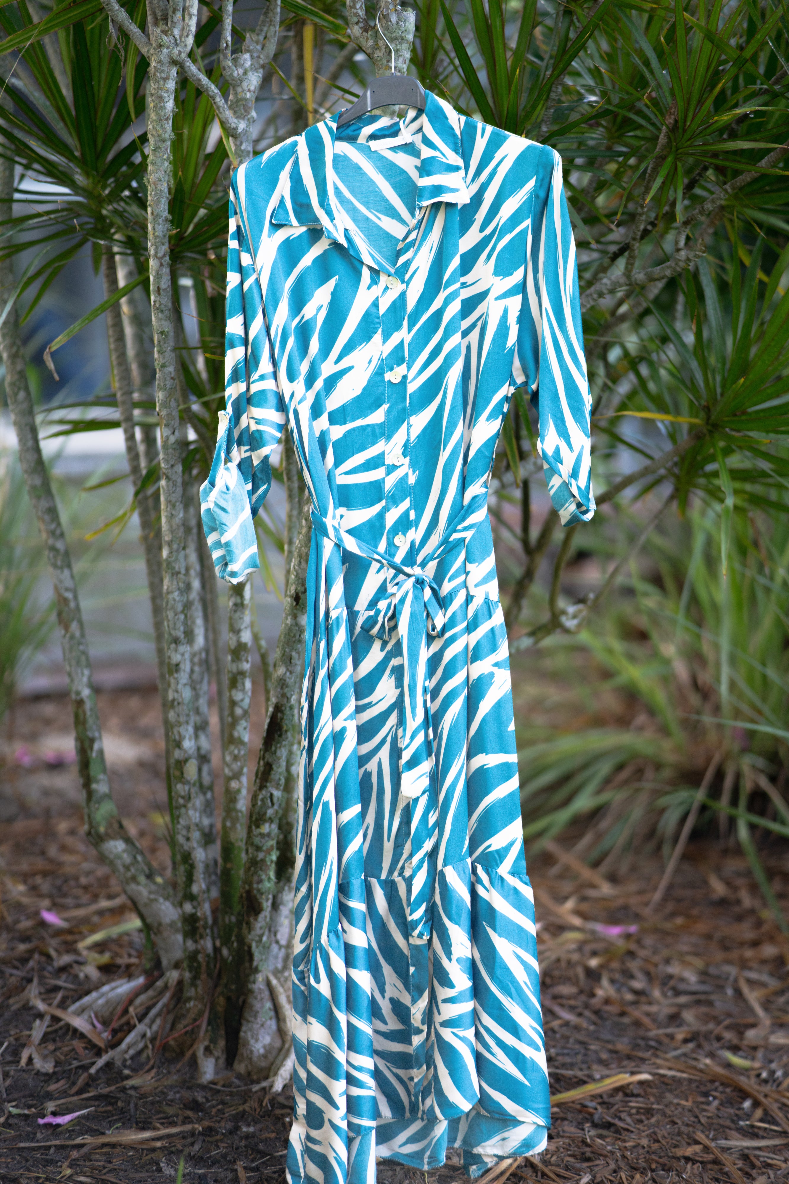 Resort Wear Dress - Giorgia Oh, So Chic Satiny Maxi Dress