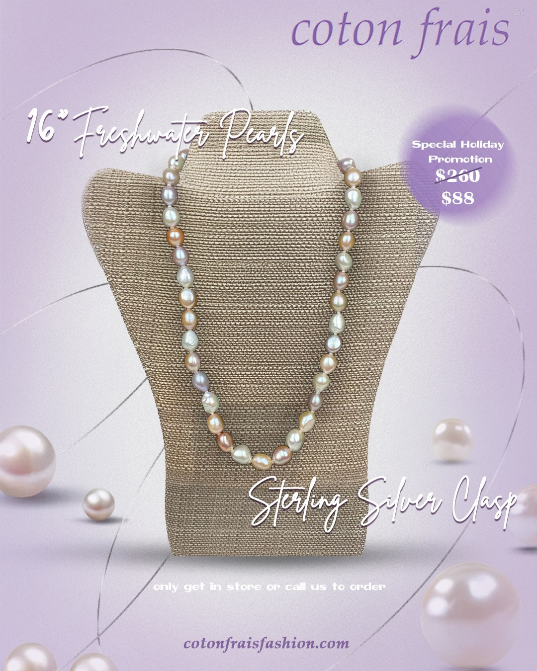 Resort Wear Jewelry - Special Holiday Pearl Promotion Offer