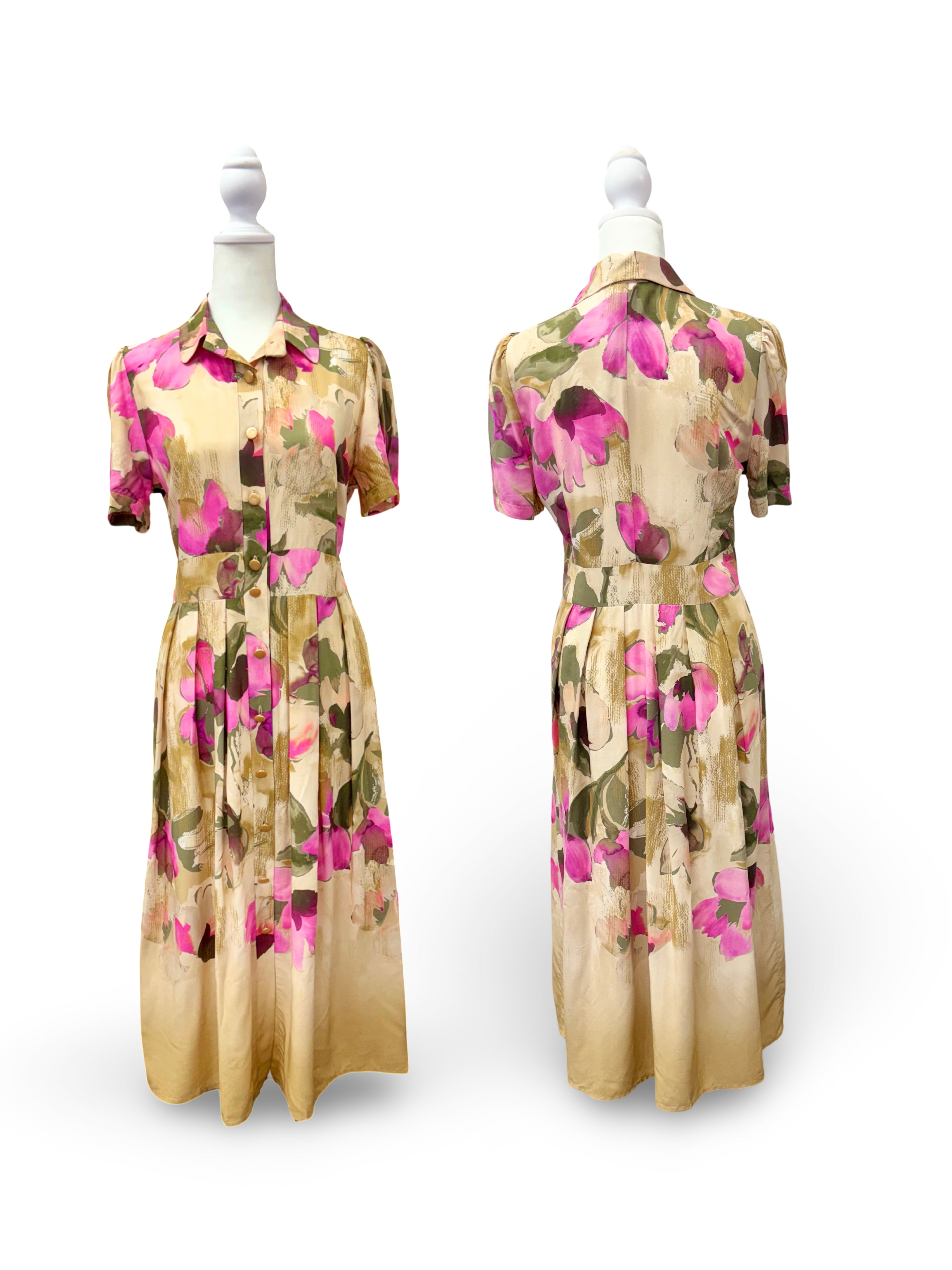 Resort Wear Dress - Stunning Kate Midi Dress for Every Occasion Pink Beige