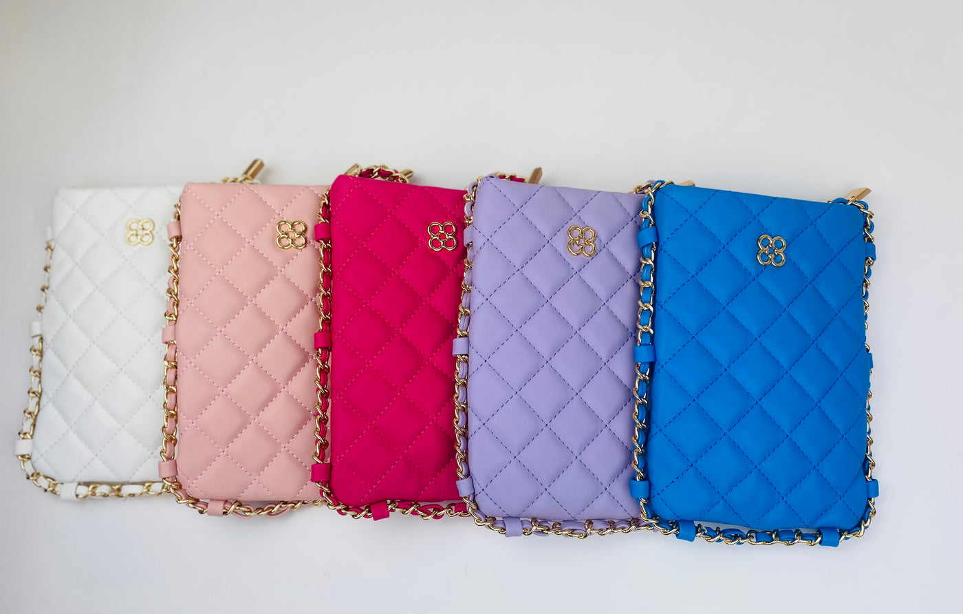 Gorgeous quilted "leatherette" cell phone bags