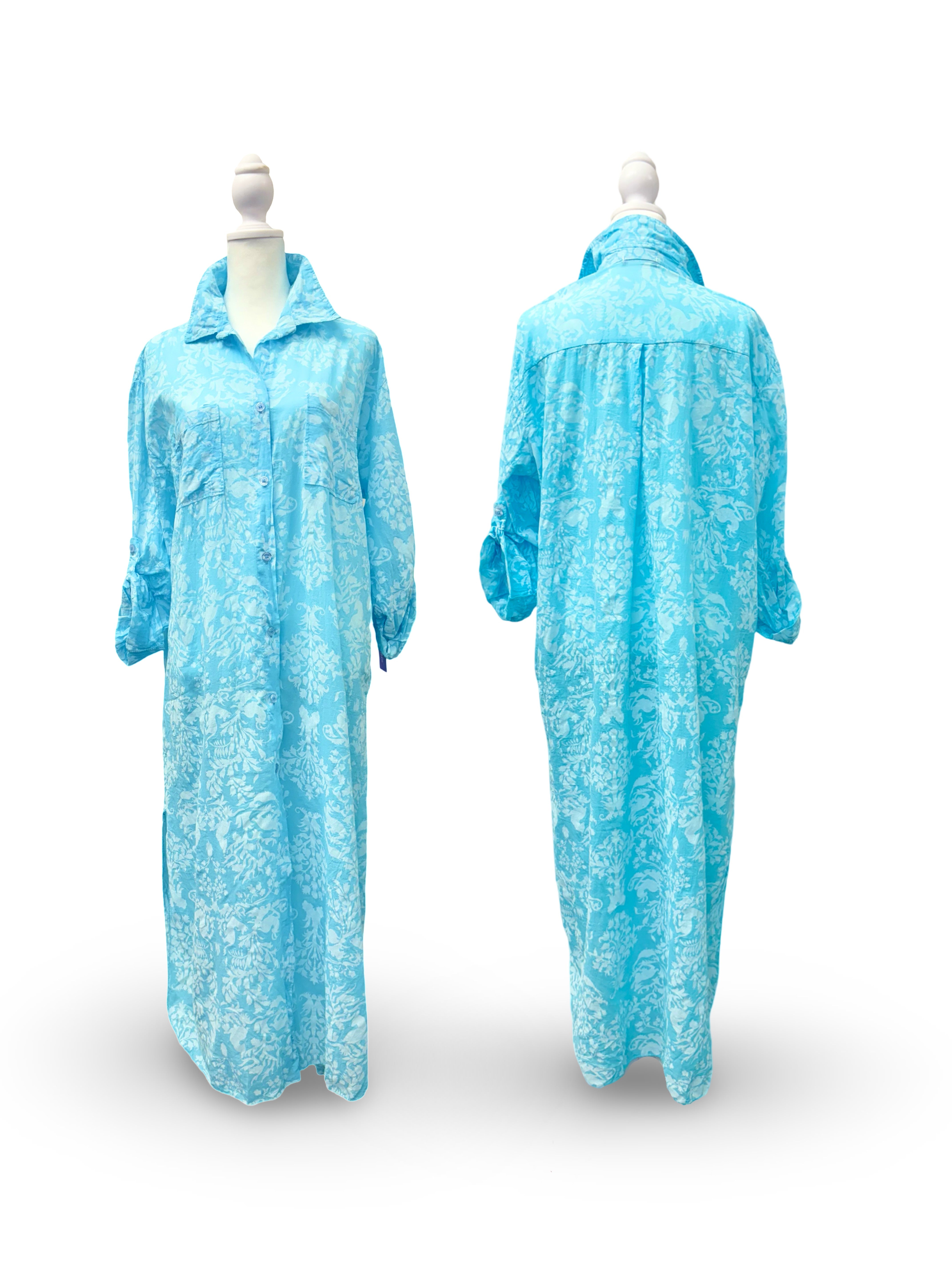 Resort Wear Cover Ups - Jewel Coverup for Summer Style Blue