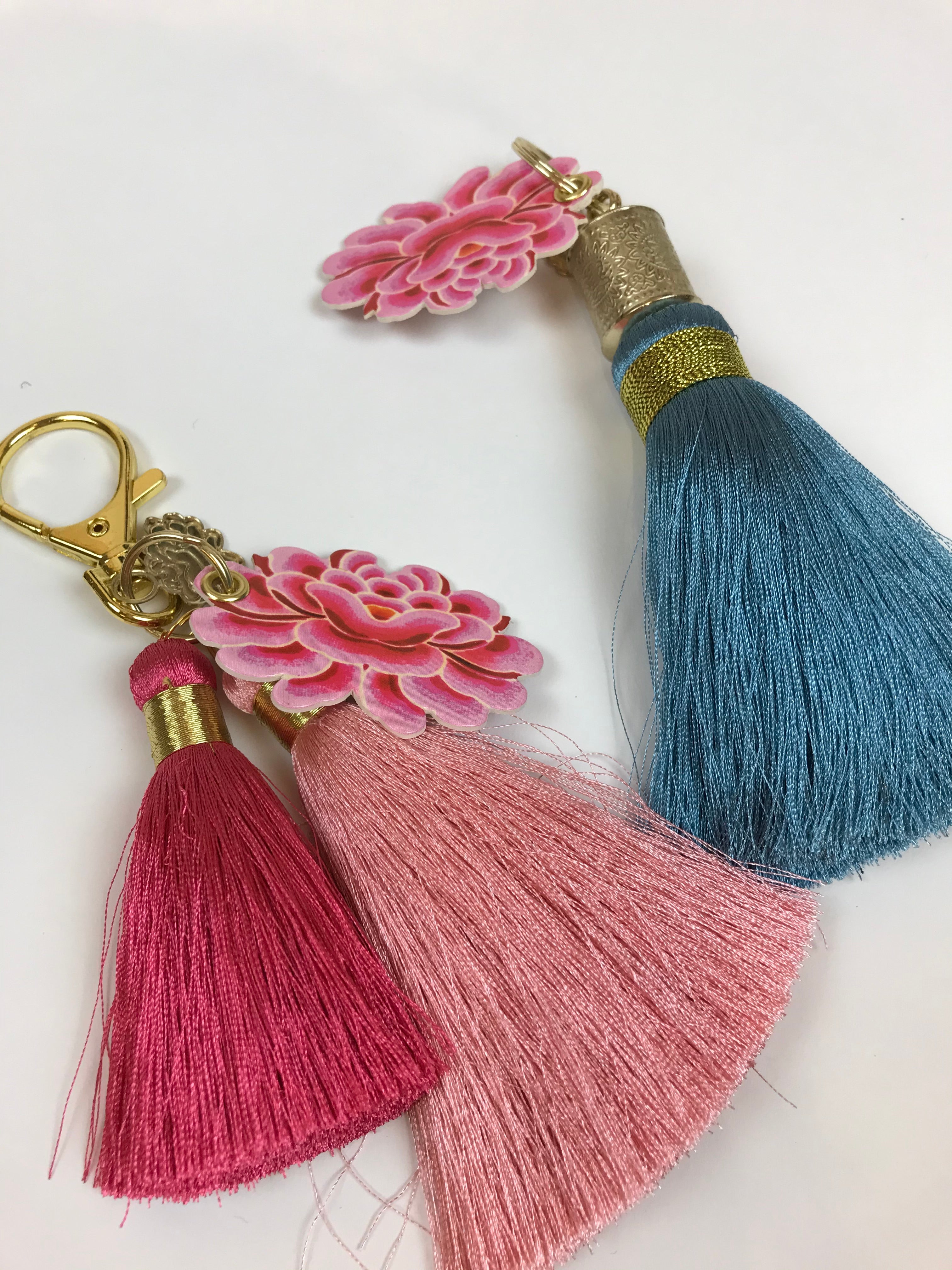 Resort Wear Style Tassel Colorful Keychains for Your Essentials