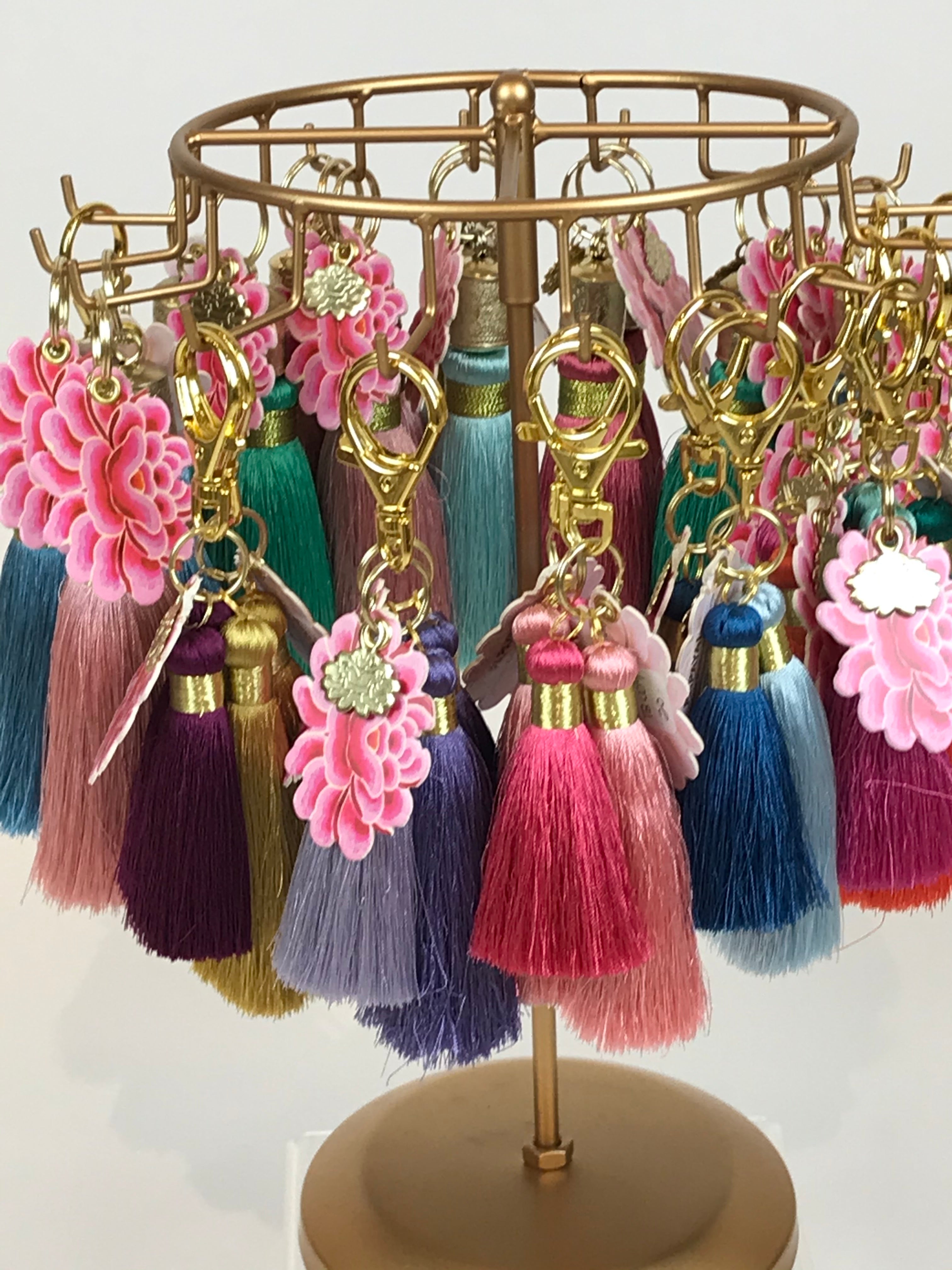 Resort Wear Style Tassel Colorful Keychains for Your Essentials